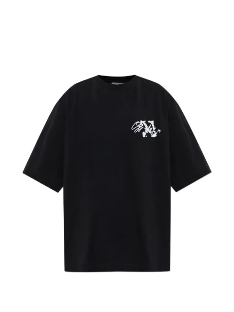 Off-White camiseta con logo bordado