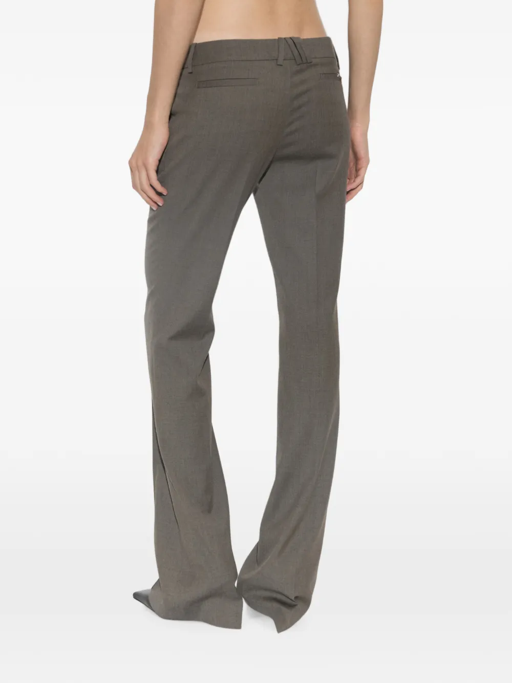 The Attico Flared pantalon Grijs