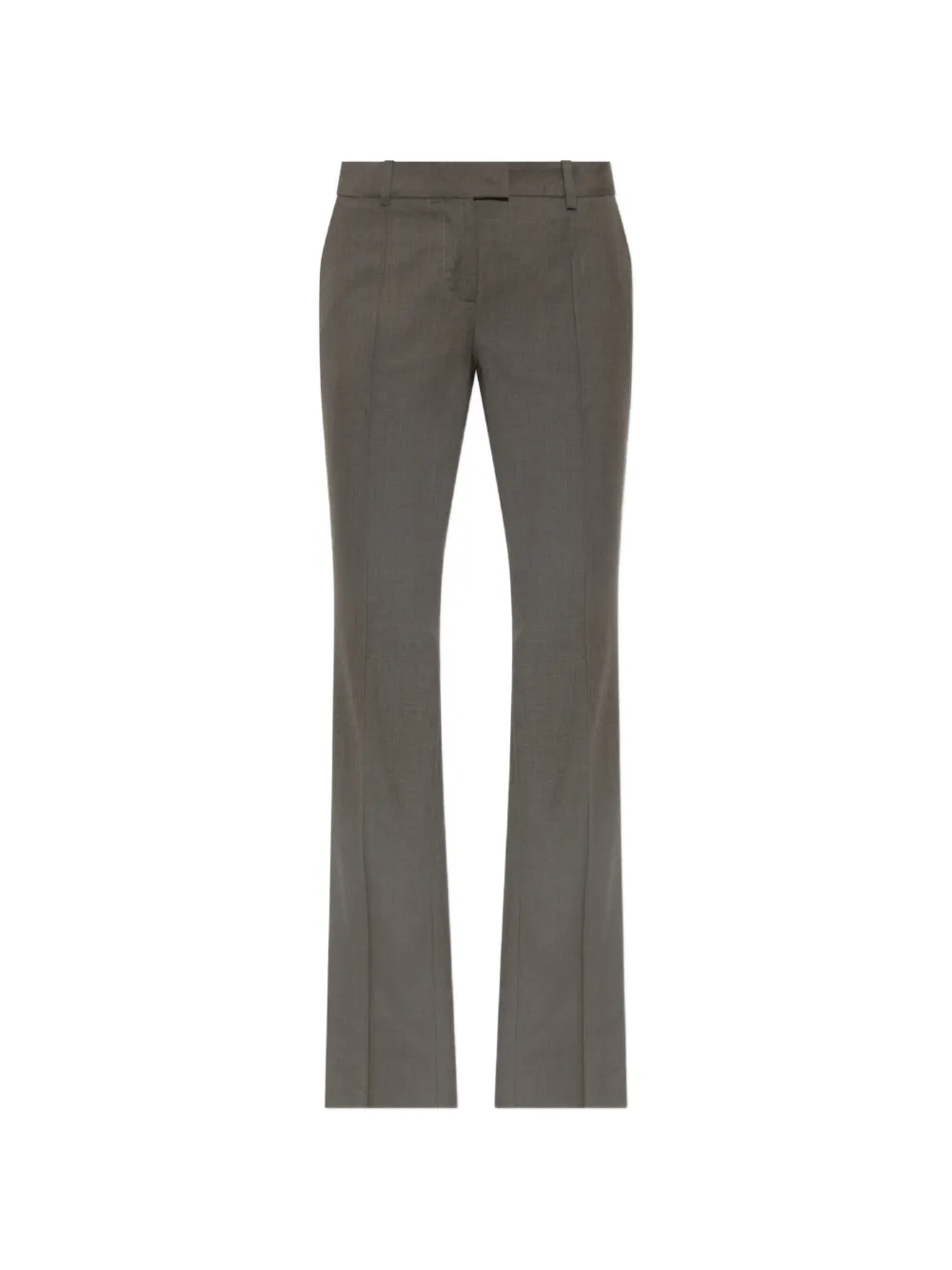 The Attico pressed-crease flared trousers - Grigio