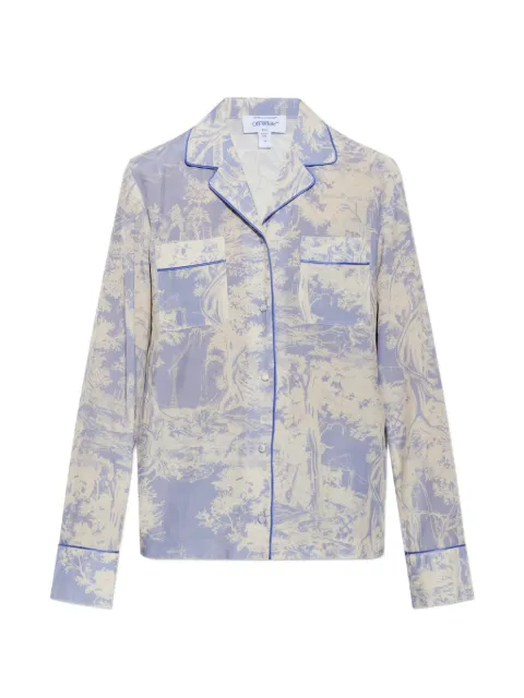 Off-White City graphic-print pajama shirt