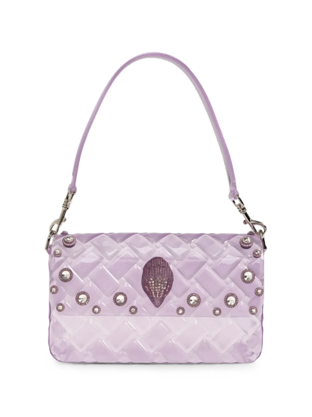 Kurt Geiger London Jelly Kensington crystal-embellished shoulder bag - Purple