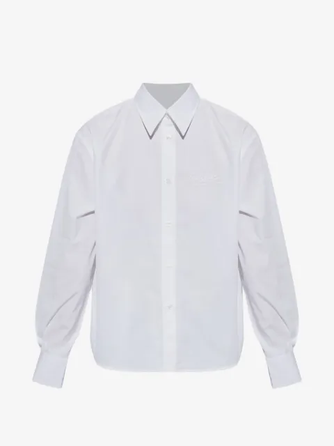Off-White camisa con logo bordado