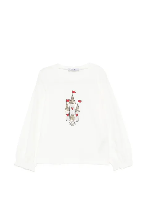 Liu Jo Kids sequin-embellished long-sleeve T-shirt