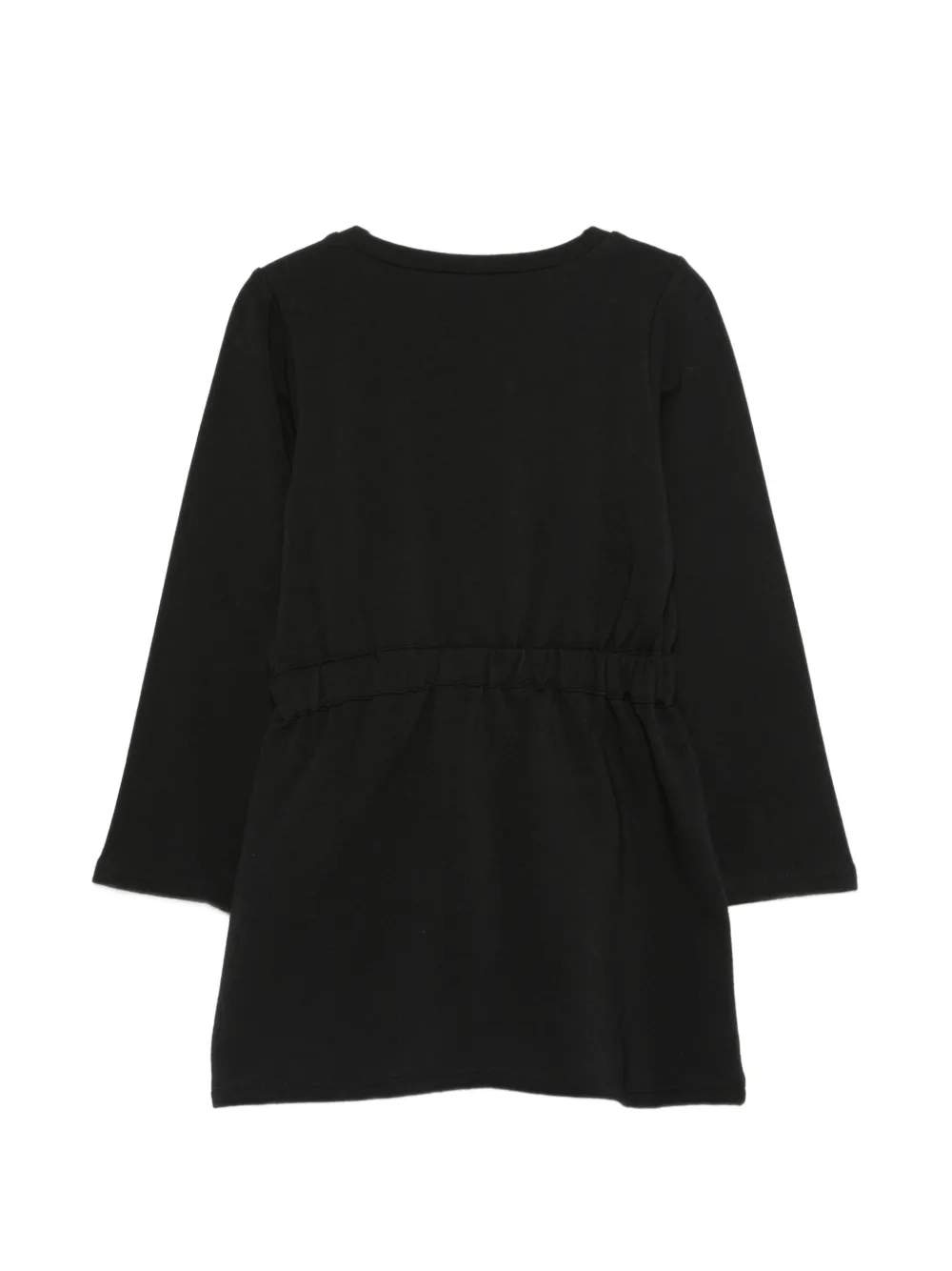Liu Jo Kids Jurk met elastische taille en stras Zwart