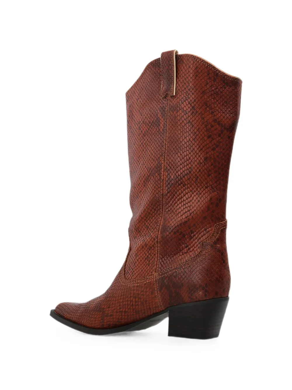 Kurt Geiger London Rodeo Bow snakeskin-effect cowboy boots Bruin