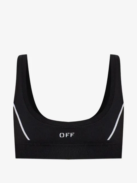 Off-White sujetador deportivo con logo bordado