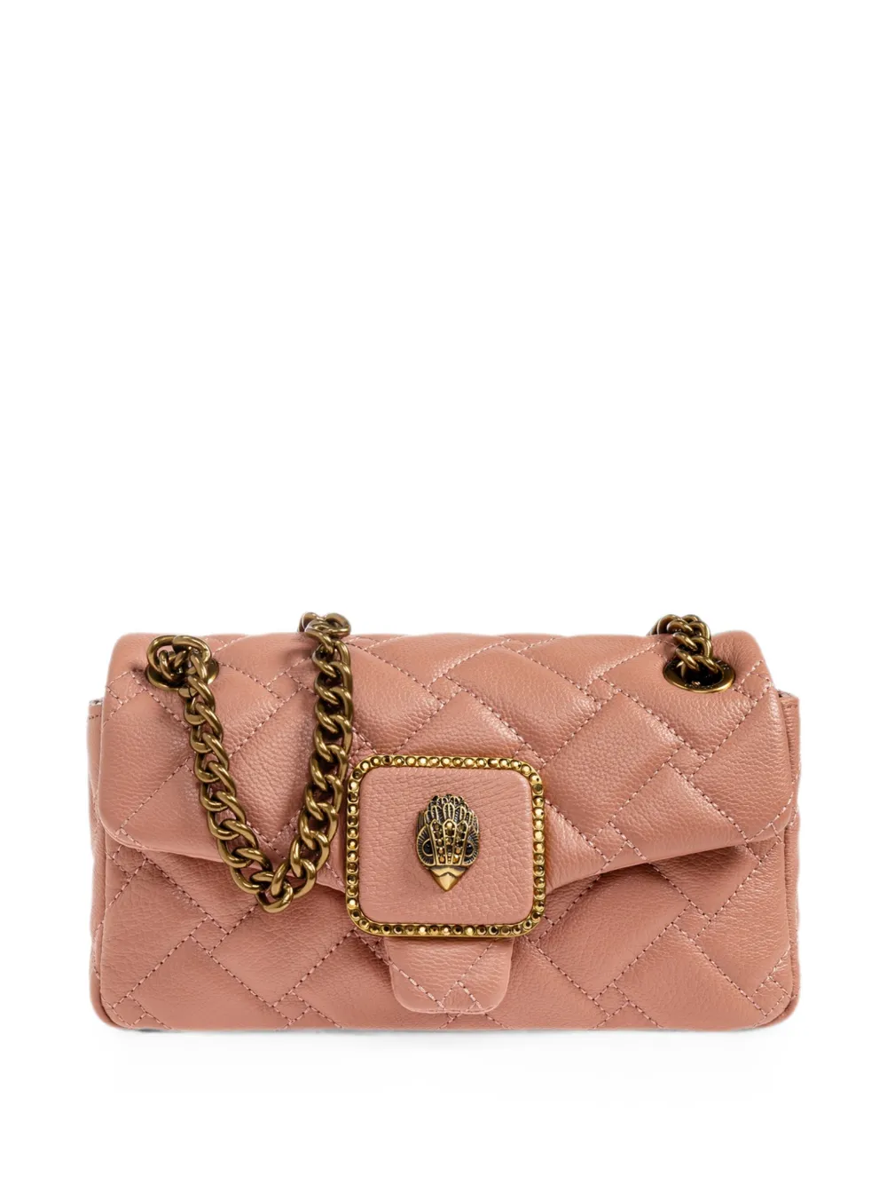 Kurt Geiger Mini Pimlico Quilted Leather Shoulder Bag In Pink