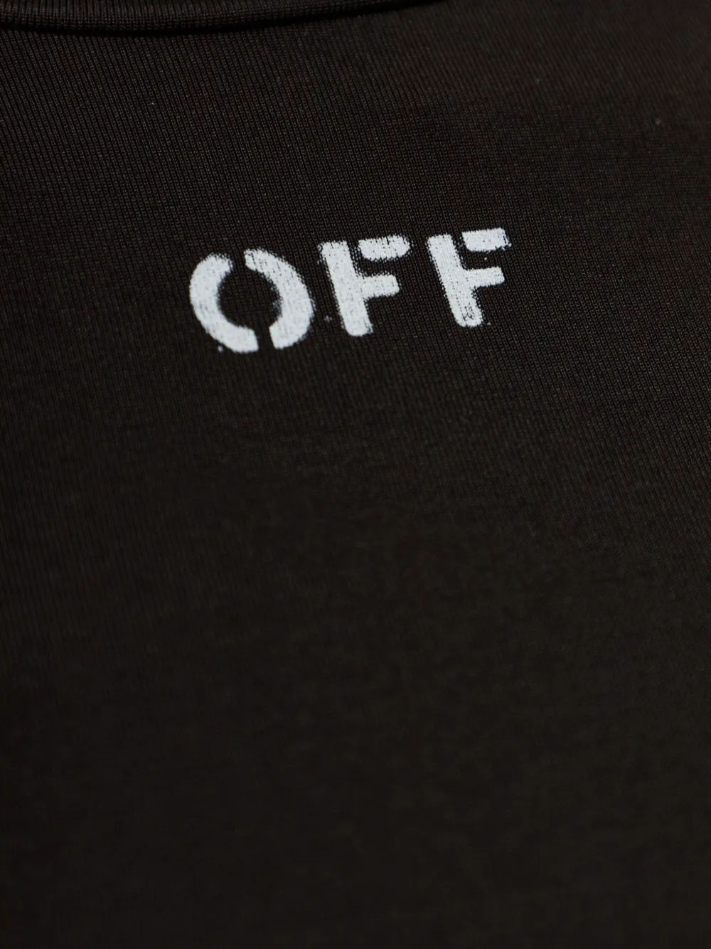 Off-White Top met logoprint Zwart