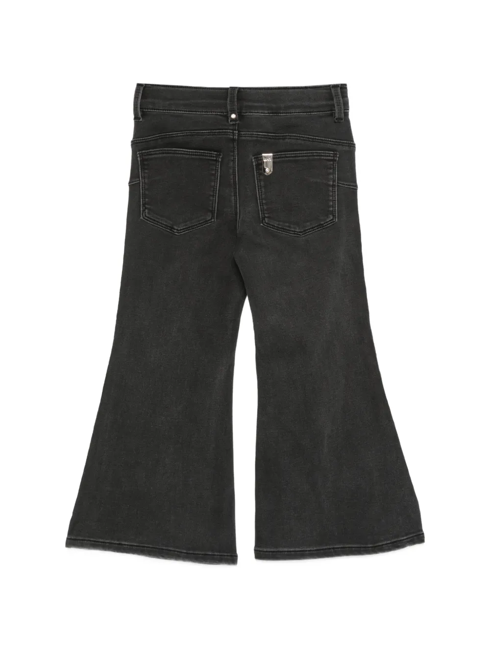 Liu Jo Kids Flared jeans met stras Zwart