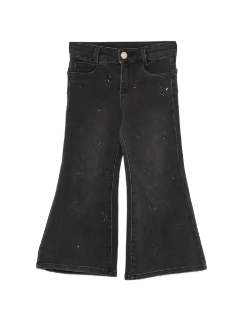 Liu Jo Kids rhinestone-embellished flared jeans