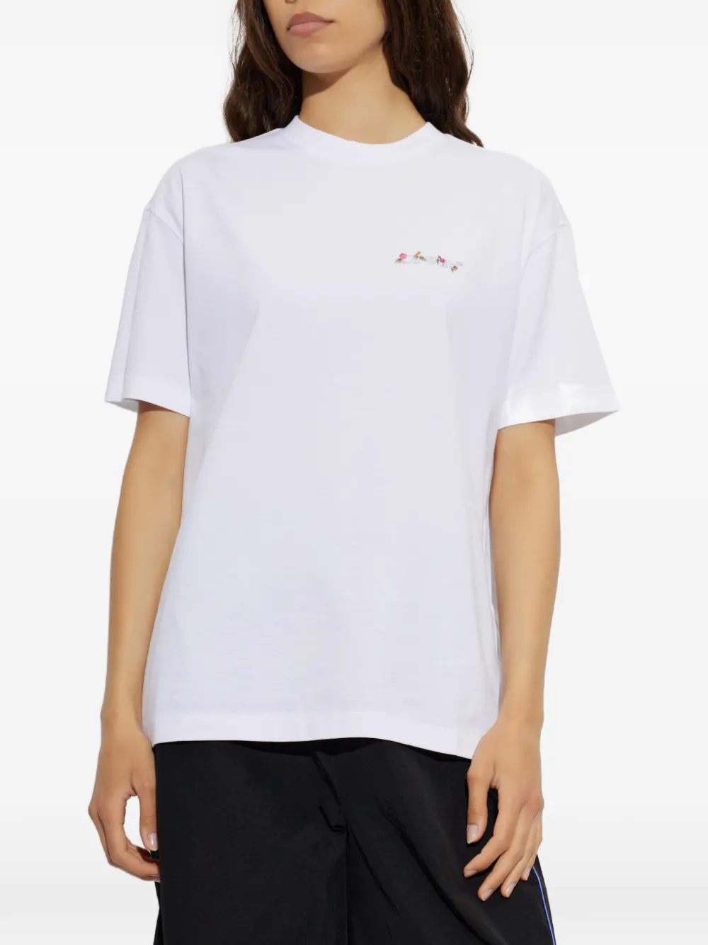 Off-White T-shirt met logoprint Wit