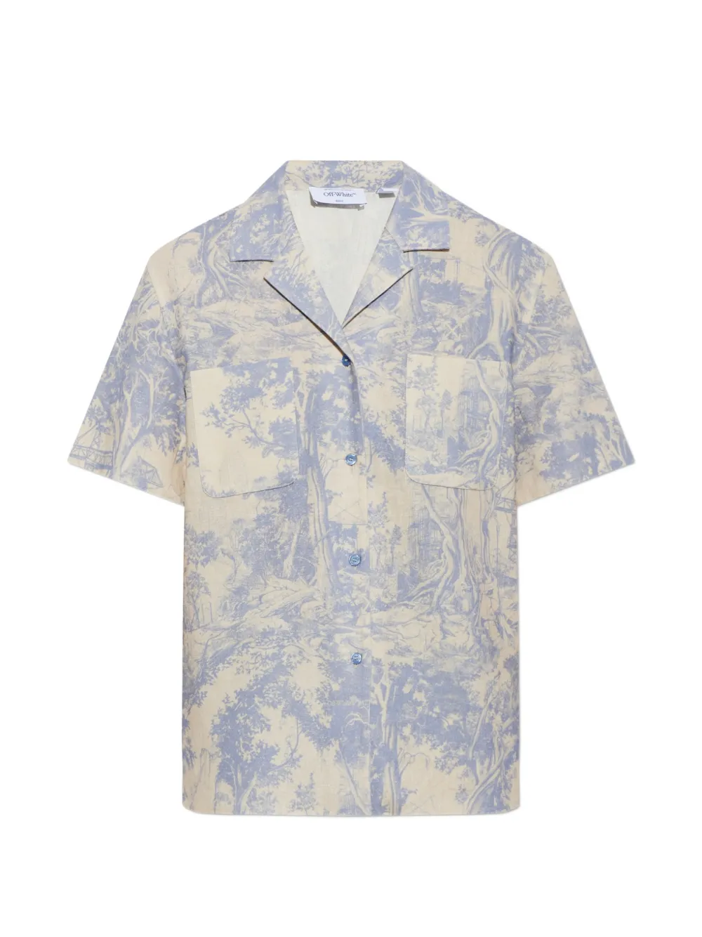 Off-White landscape-print shirt - Blue