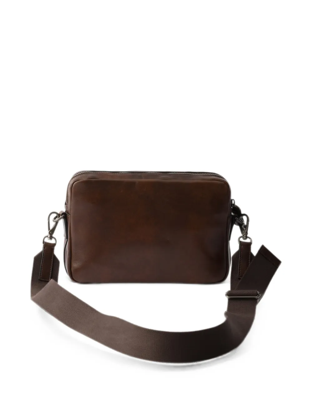 Prada Leren schoudertas Bruin