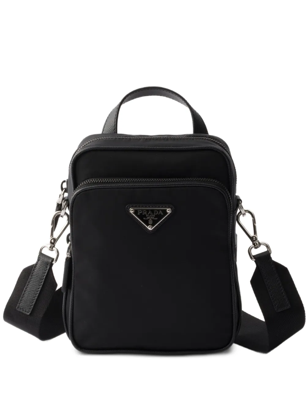 Prada Re-Nylon and Saffiano leather shoulder bag | Black | Image 1