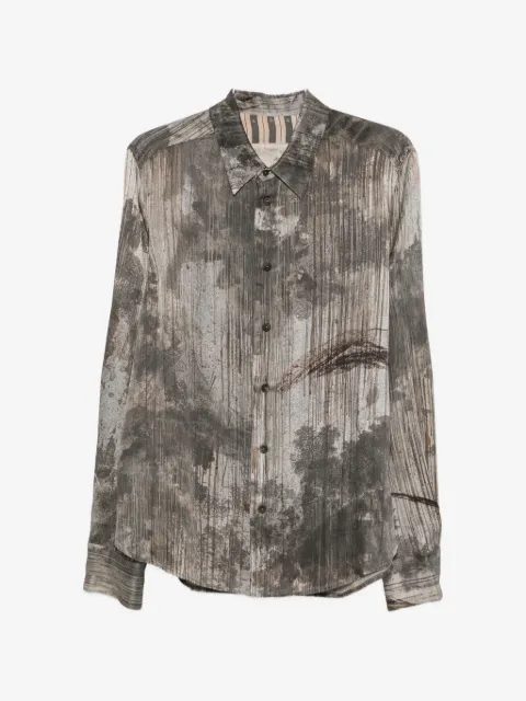 Ziggy Chen camisa con estampado gráfico