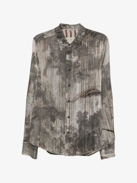 Ziggy Chen graphic-print button-down shirt