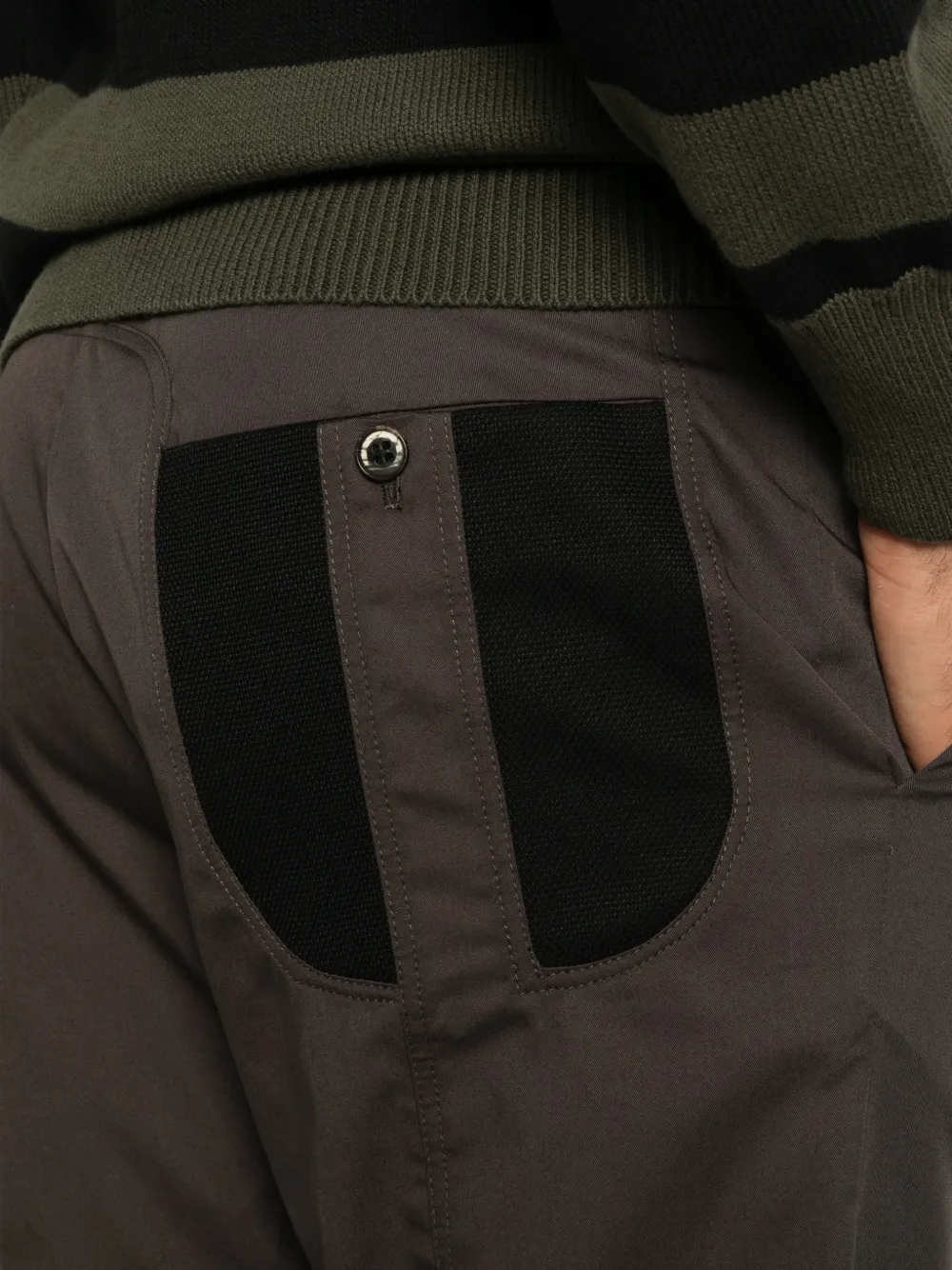 Kiko Kostadinov Broek met contrasterend vlak Bruin