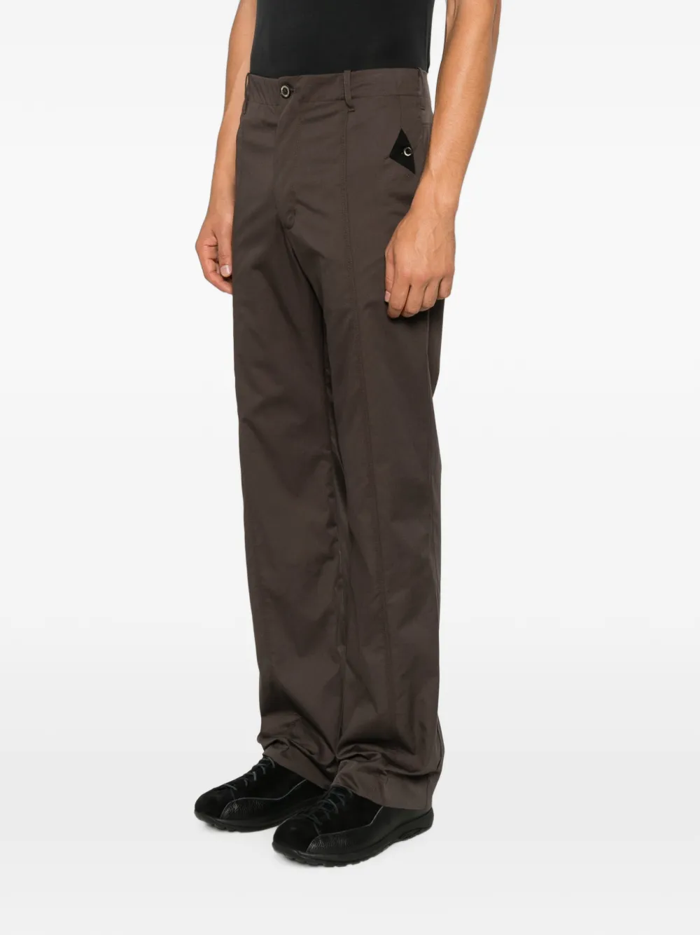 Kiko Kostadinov Broek met contrasterend vlak Bruin