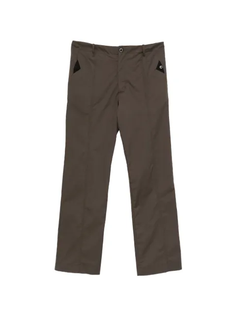 Kiko Kostadinov contrast-panel straight-leg trousers