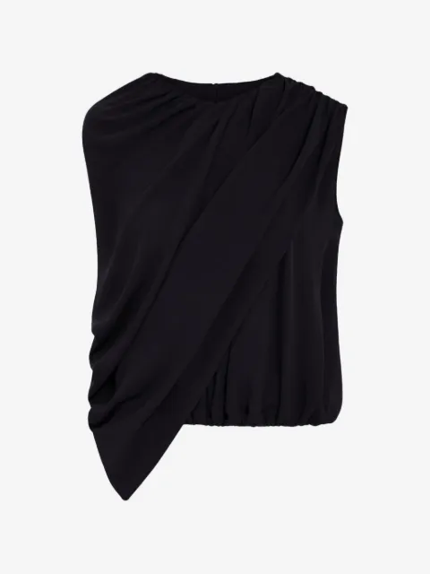 Balenciaga Blusa asimmetrica drappeggiata