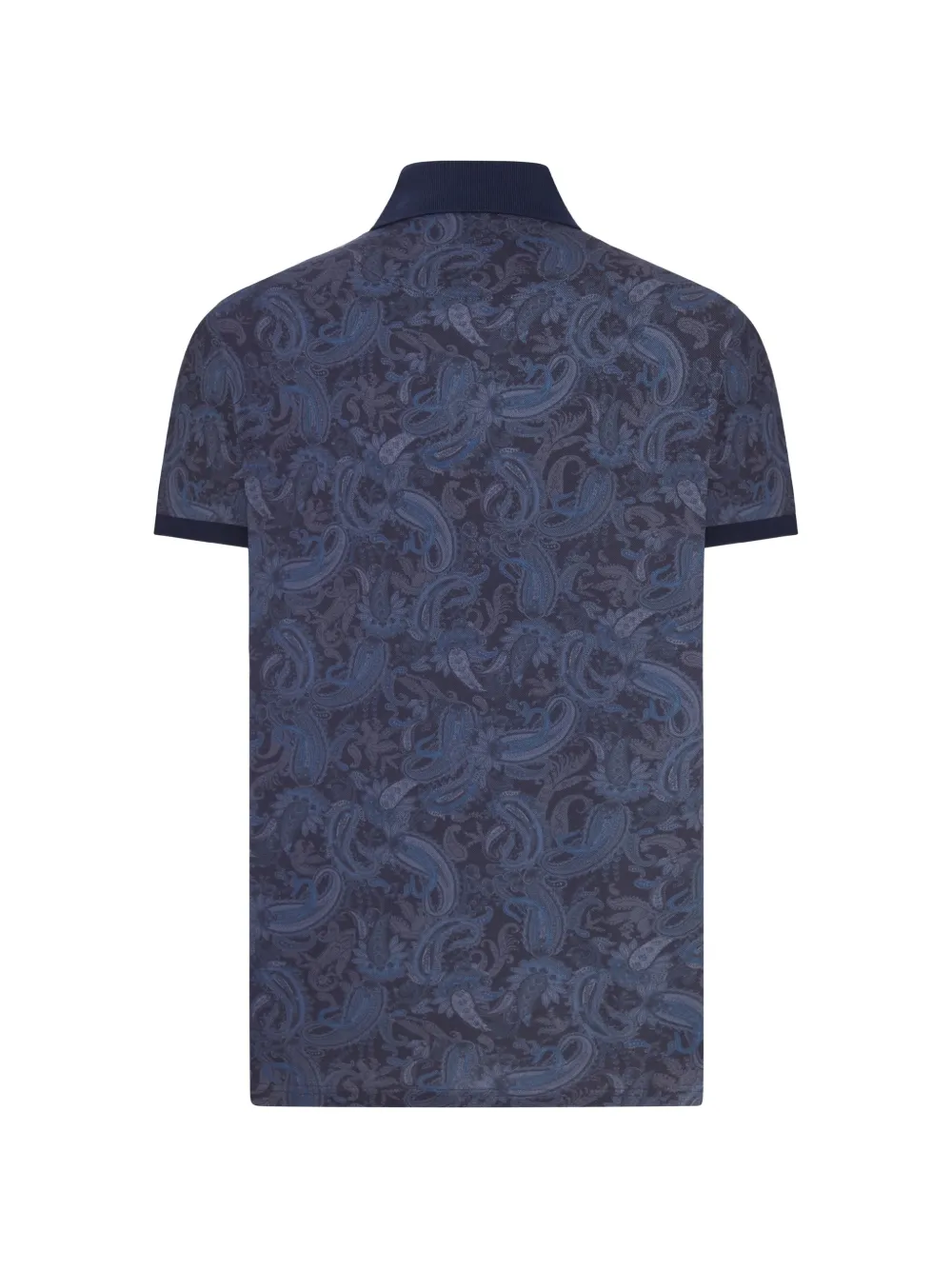ETRO Poloshirt met paisley-print Blauw
