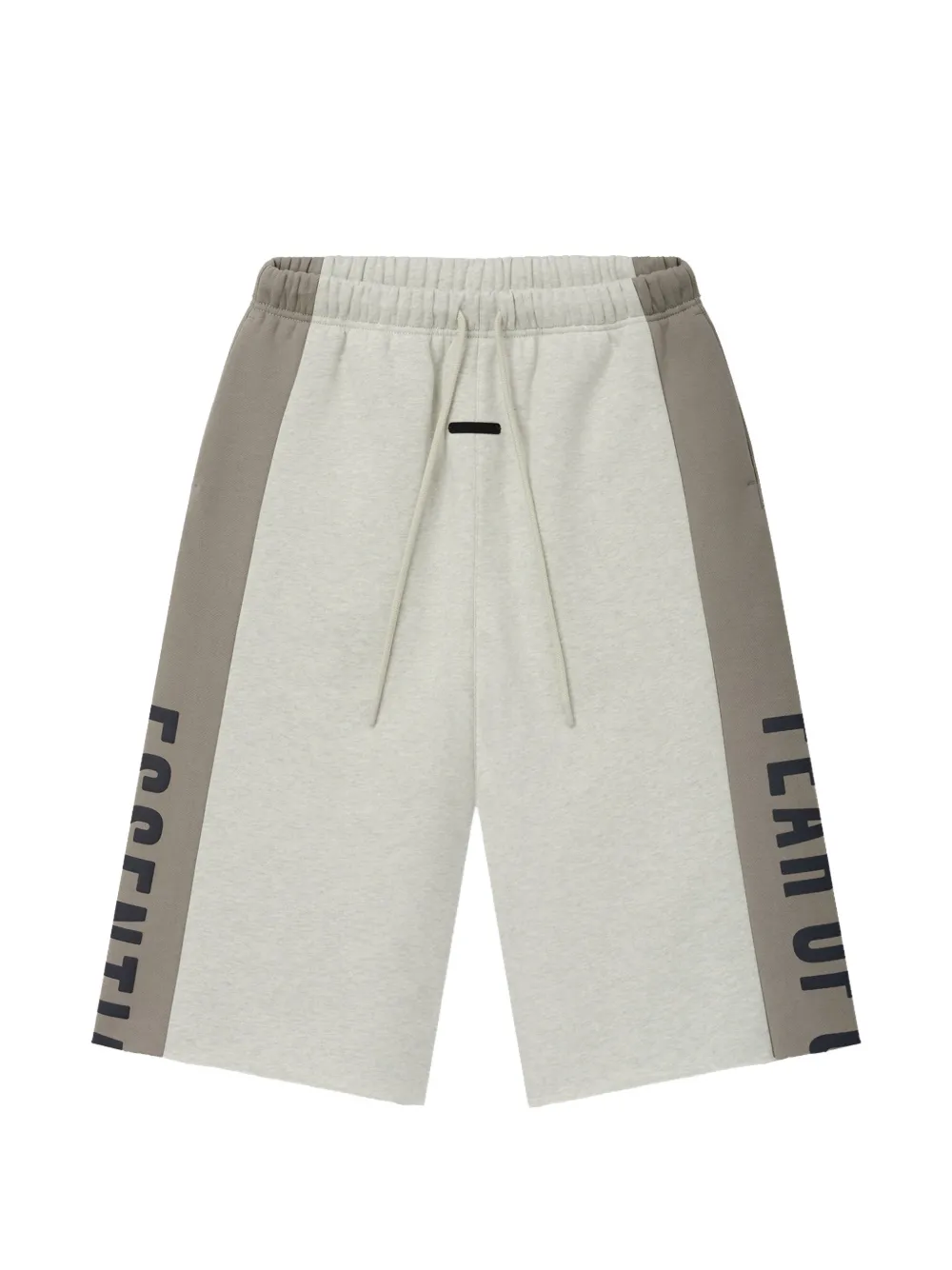 Essentials Panelled Raw Cut-off Sweatpants In Gray