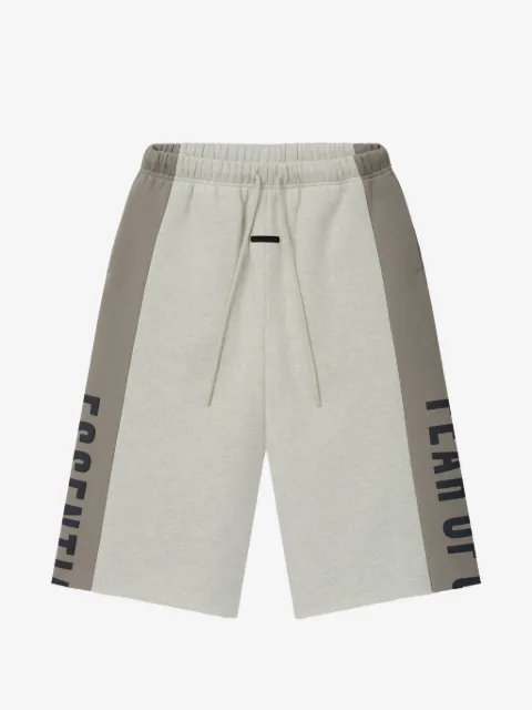 FEAR OF GOD ESSENTIALS panelled raw cut-off sweatpants
