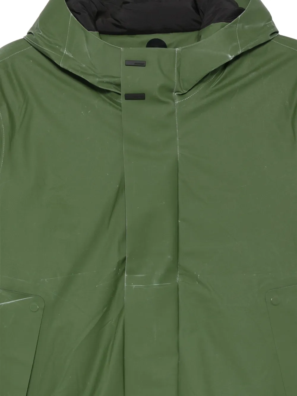 RRD hooded concealed-fastening jacket Groen