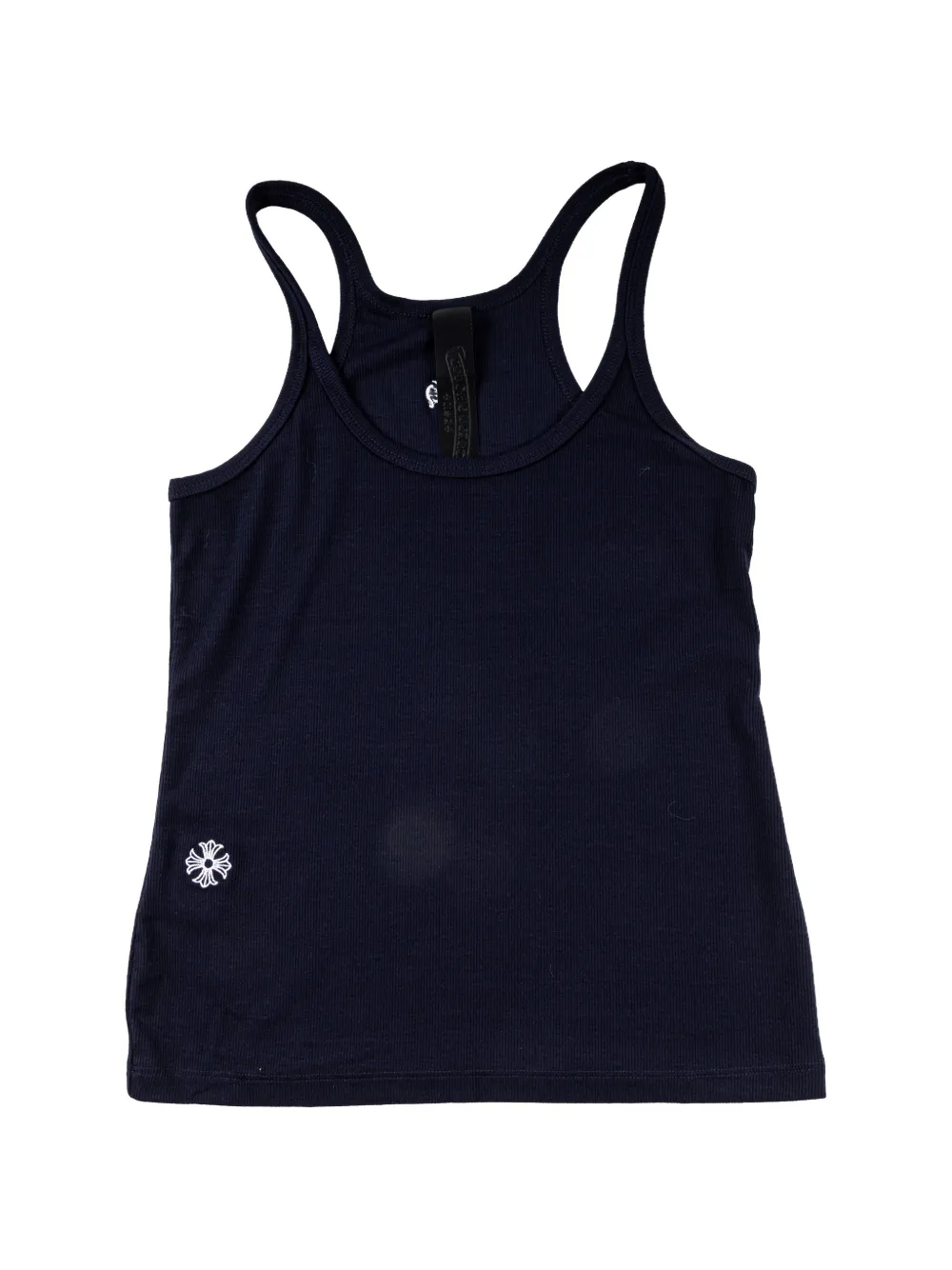 Chrome Hearts Bad Seed embroidered ribbed tank top - Blu
