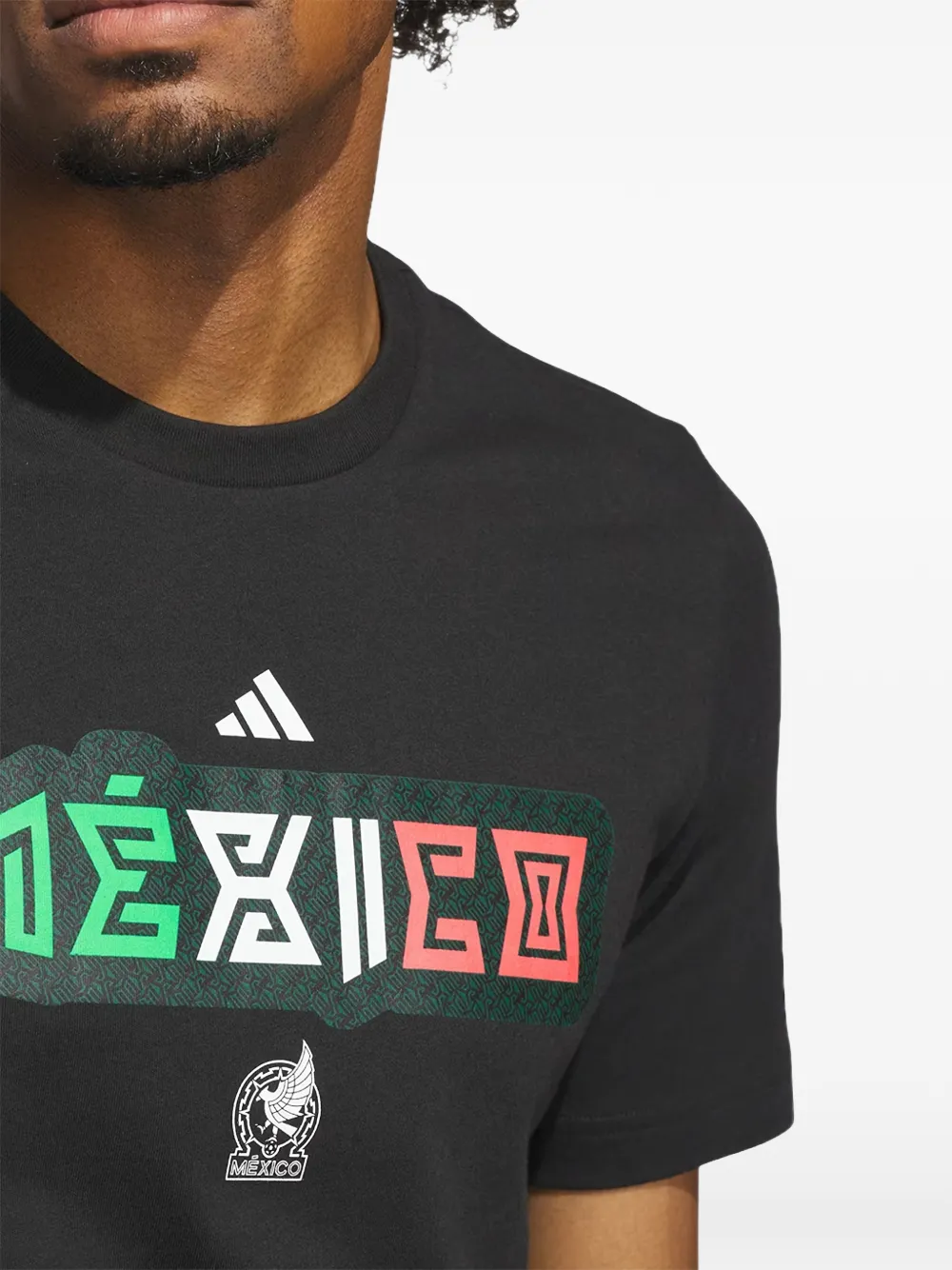 adidas World Cup 26 Mexico Home grafisch T-shirt Zwart