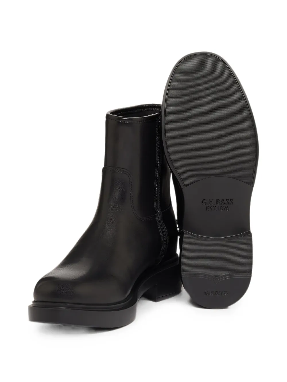 G.H.Bass Albany II leather ankle boots Zwart