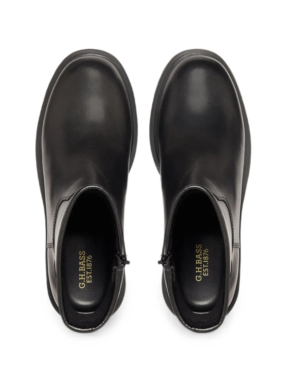 G.H.Bass Albany II leather ankle boots Zwart