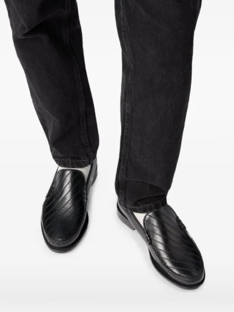 G.H.Bass Cobra Venetian tram-stitch loafers