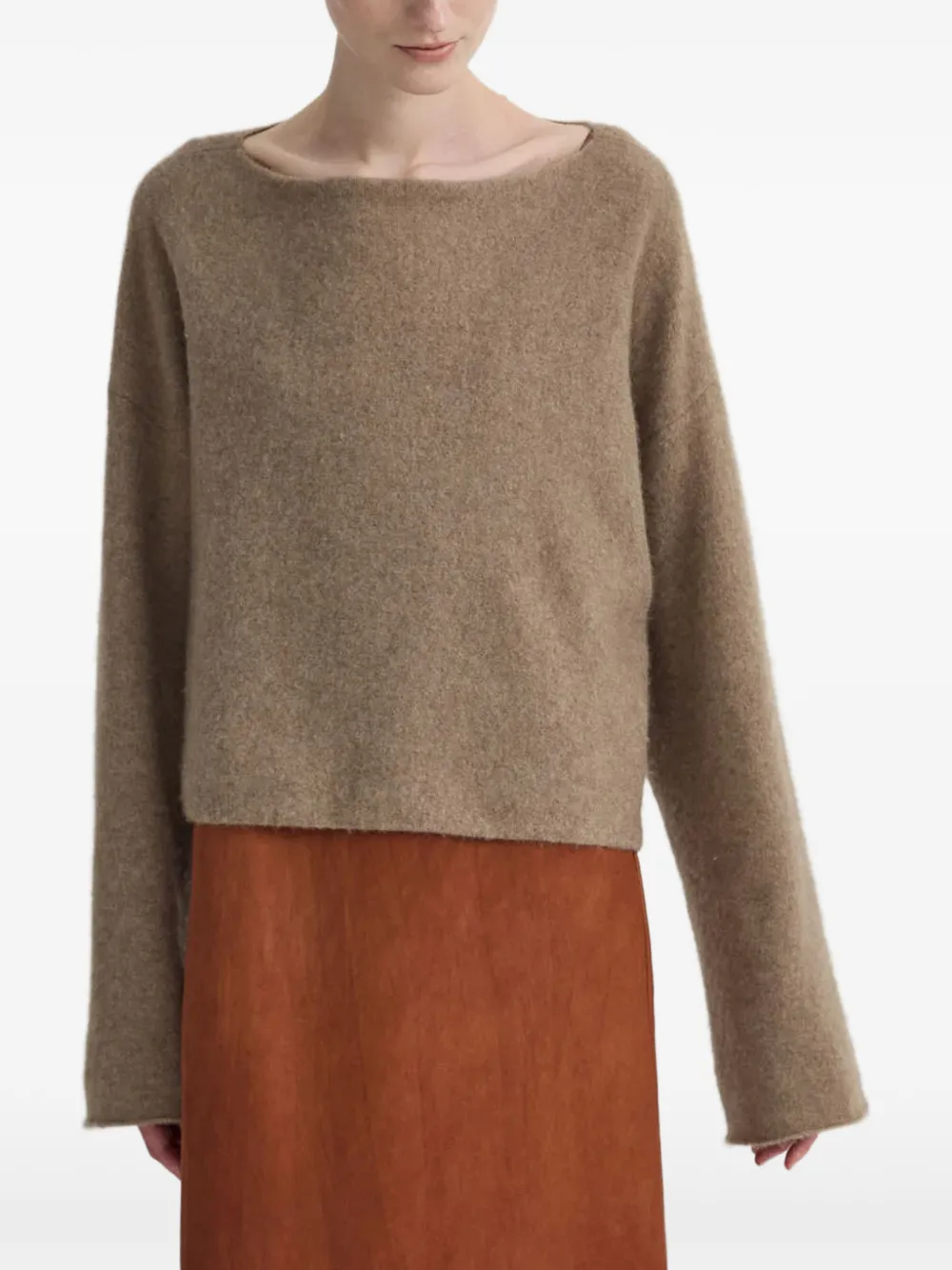 TAIGA TAKAHASHI Klassischer Kaschmirpullover - Braun