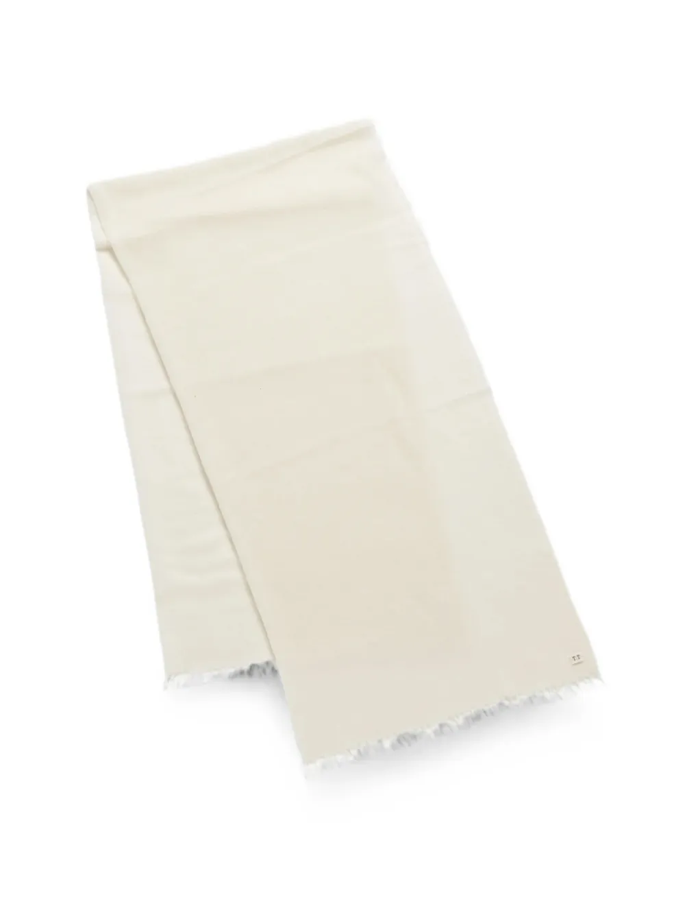 TAIGA TAKAHASHI fringed cashmere scarf - Nude