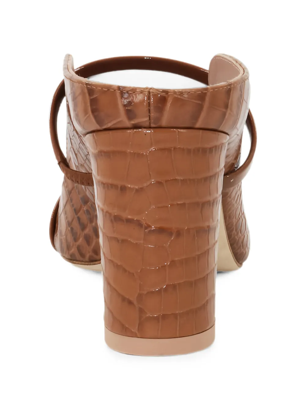 Malone Souliers croc-effect patent leather sandals Bruin