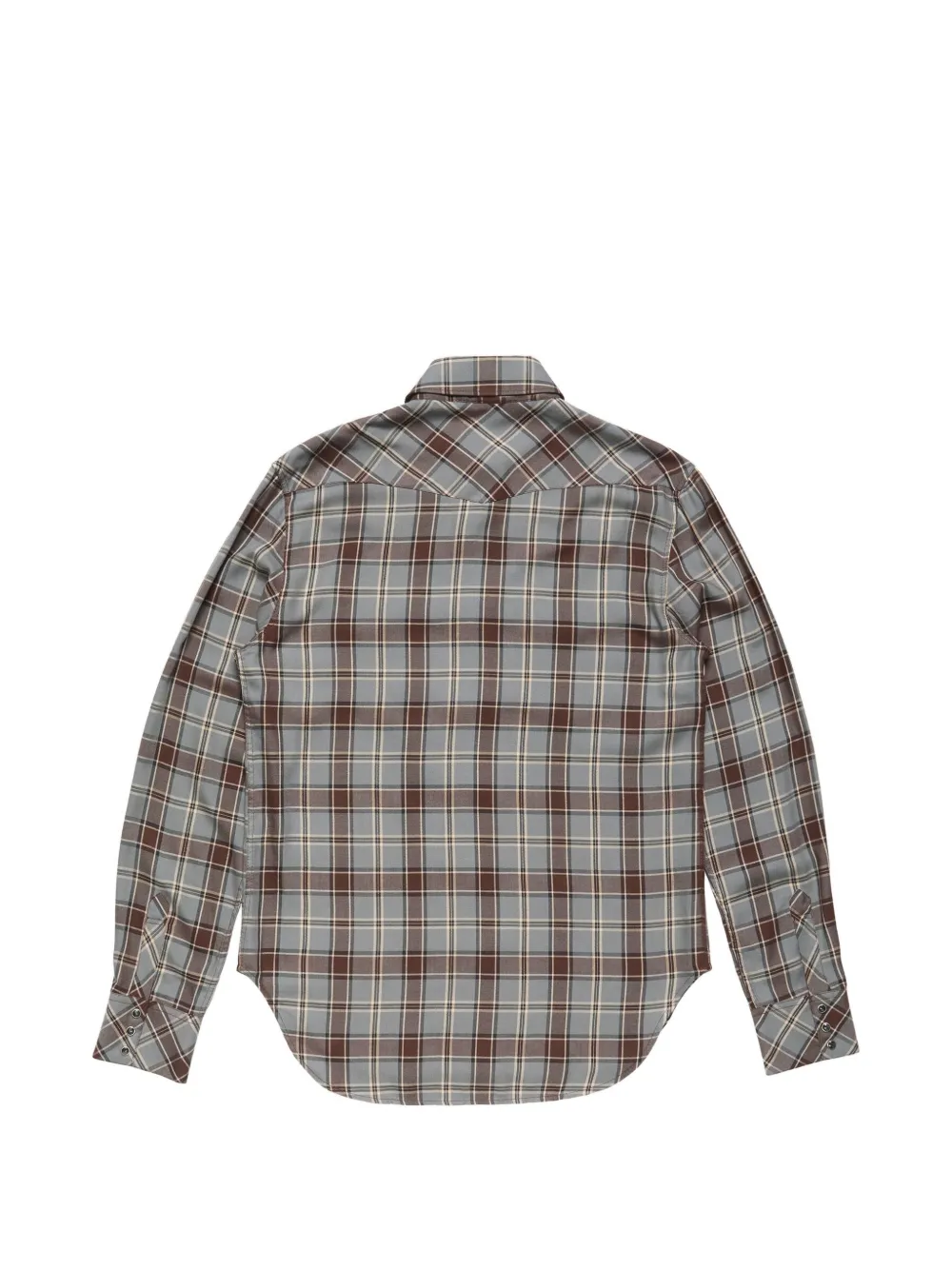 Acne Studios check western shirt Grijs