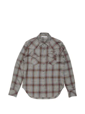 Ader Error チェック シャツ | ブラウン | FARFETCH JP