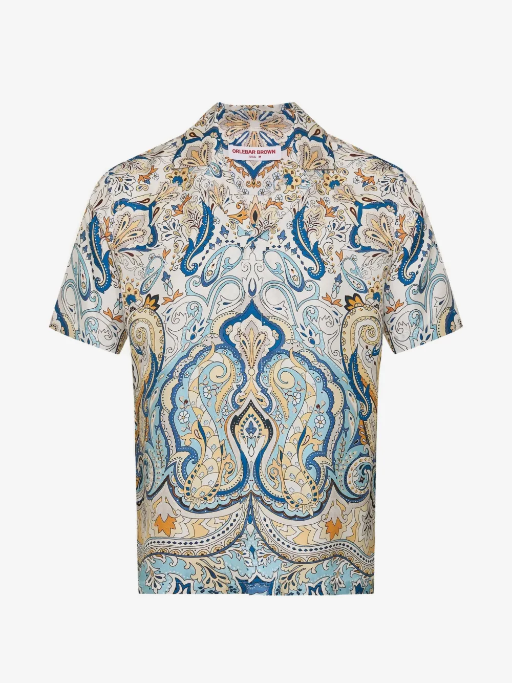 Orlebar Brown Maitan silk Fairground shirt | Neutrals | Image 1
