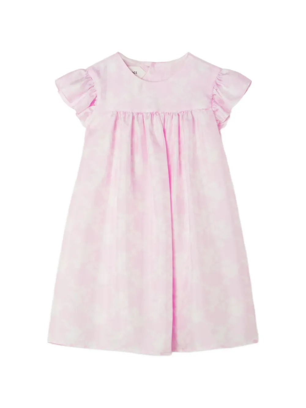 Versace Kids floral-print silk dress - Rosa