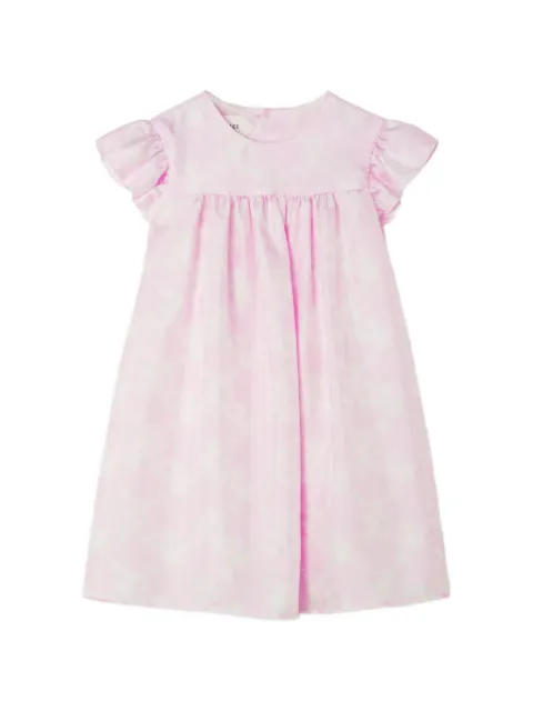 Versace Kids vestido de seda con estampado floral