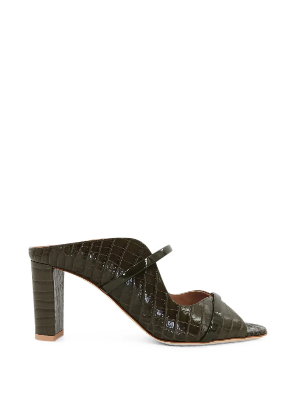 Malone Souliers Norah crocodile-effect sandals Groen