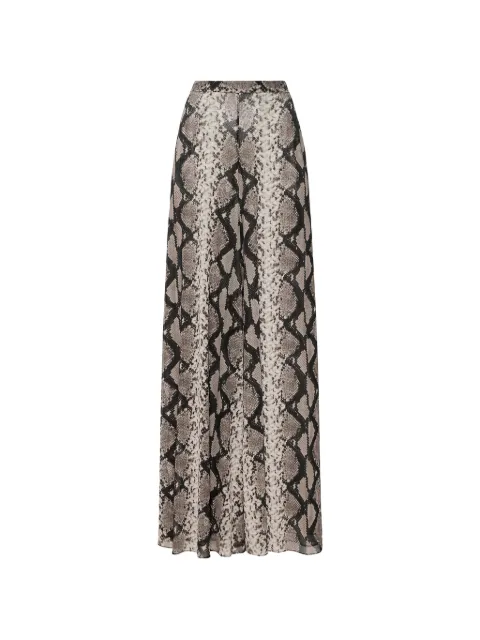 LAPOINTE python-print mesh trousers