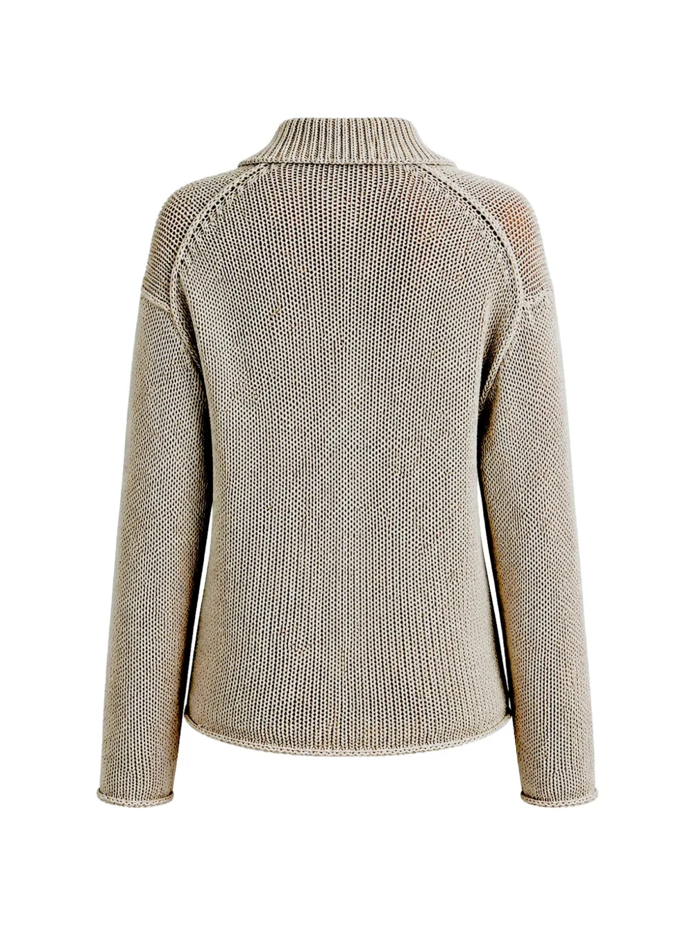 Vince Gecoate trui met koord Beige