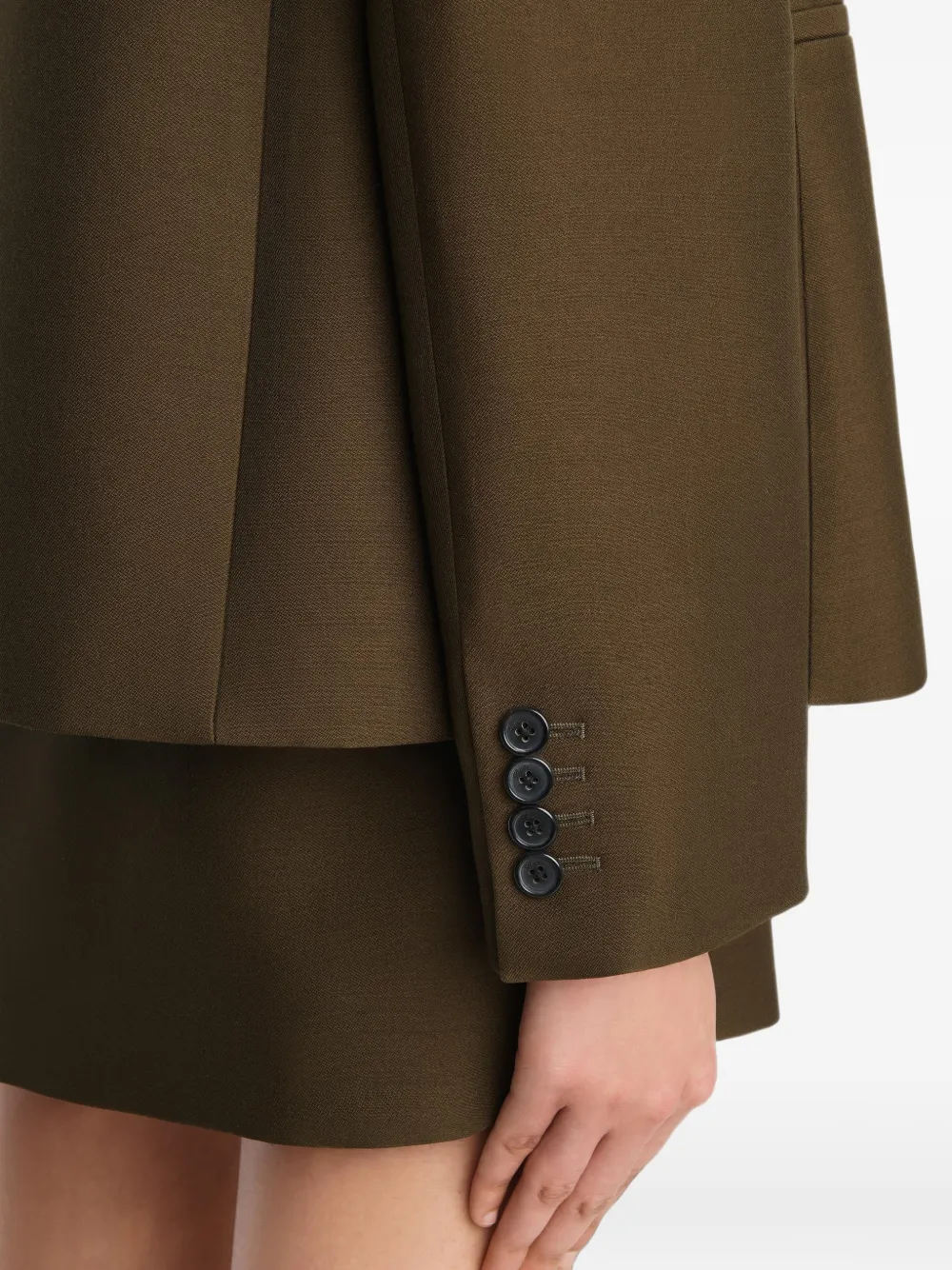 KHAITE Silvannah Jacket in Green, view 5