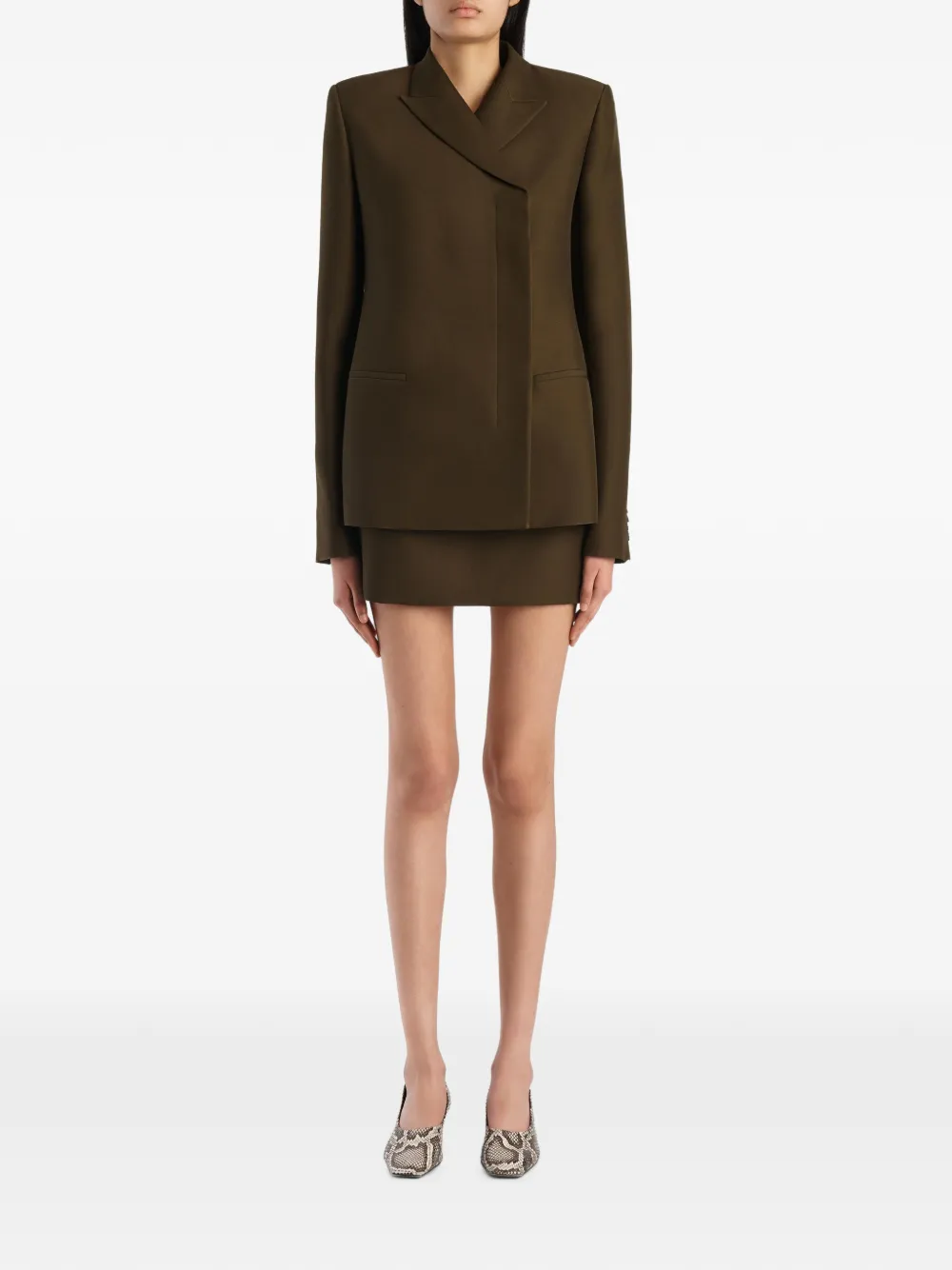 KHAITE Silvannah Jacket in Green, view 2