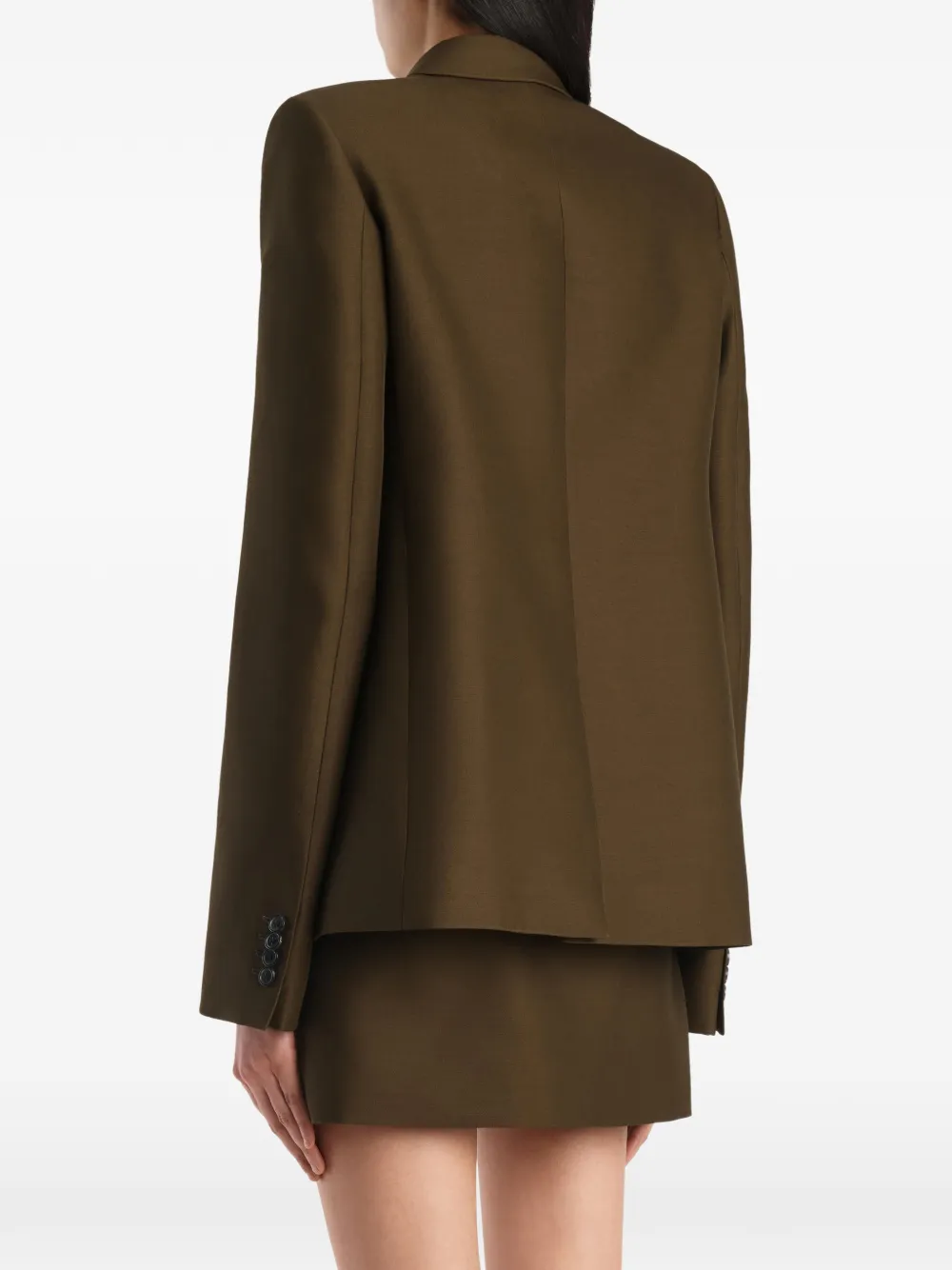 KHAITE Silvannah Jacket in Green, view 4