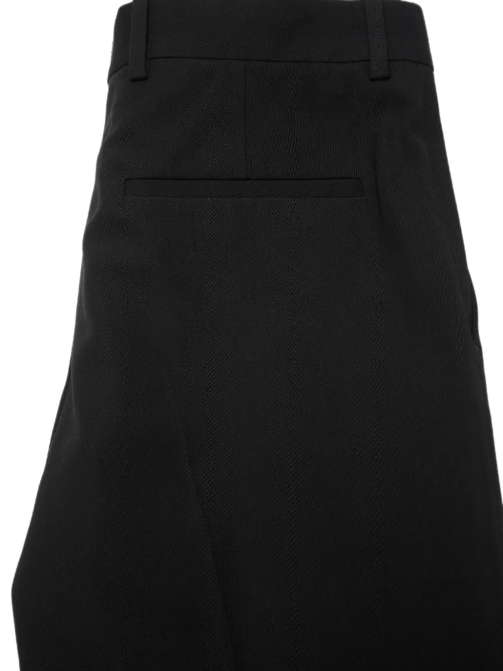 Acne Studios Cropped Tailored Trousers in Black, view 3