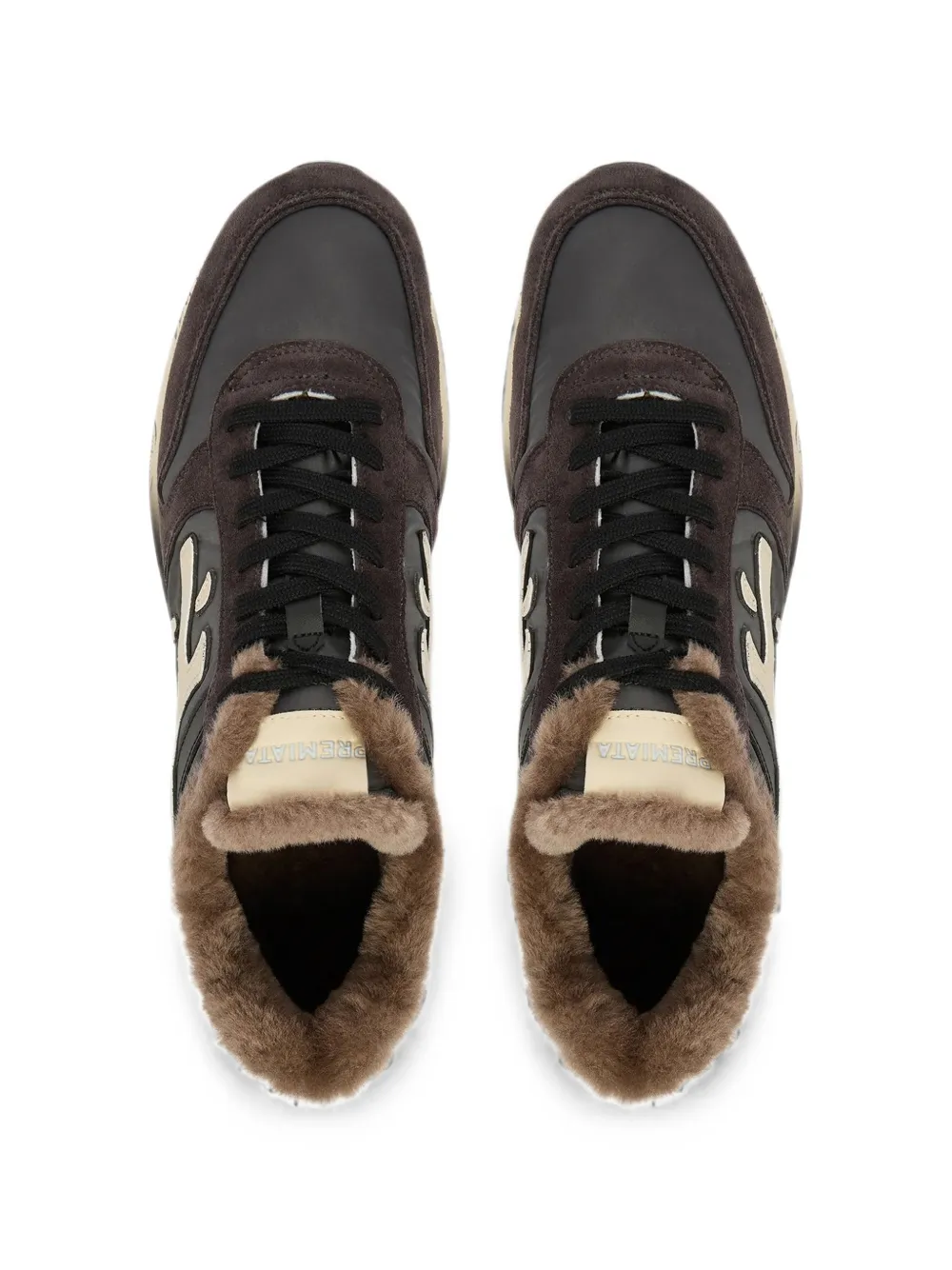 Premiata Mick shearling-lined sneakers Bruin