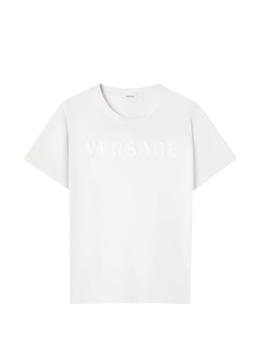 Versace Kids logo-embroidered T-shirt - Bianco